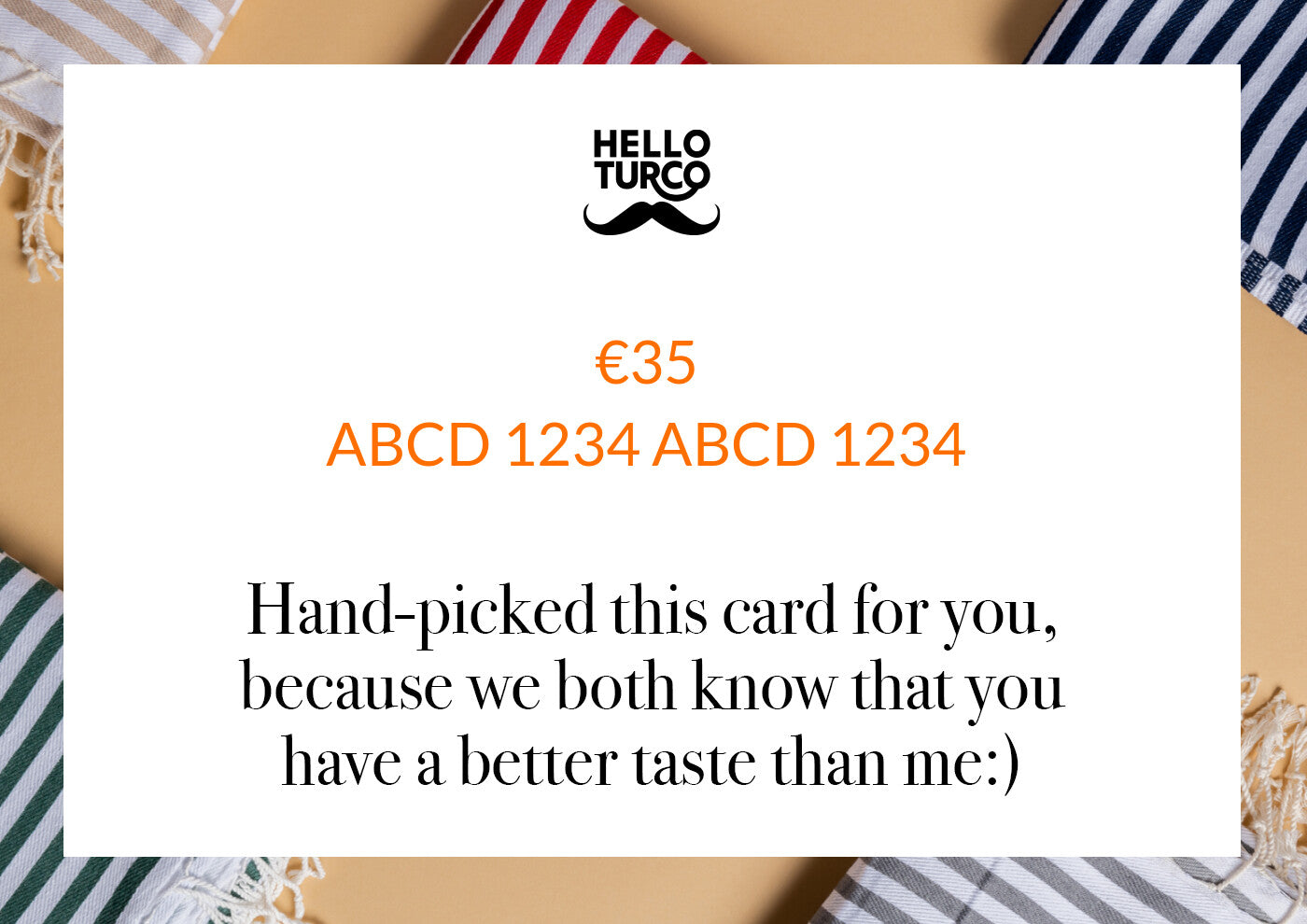 HELLO TURCO GESCHENKKARTE €35