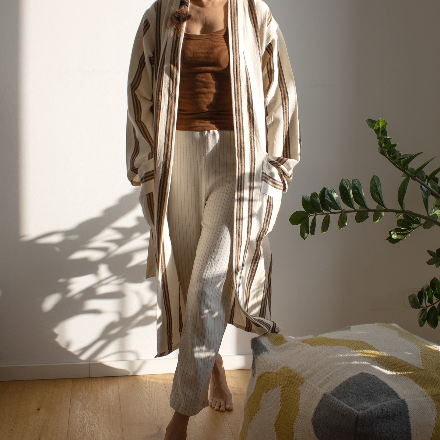 EARTH ROBE - Handwoven Bathrobe for Relaxation