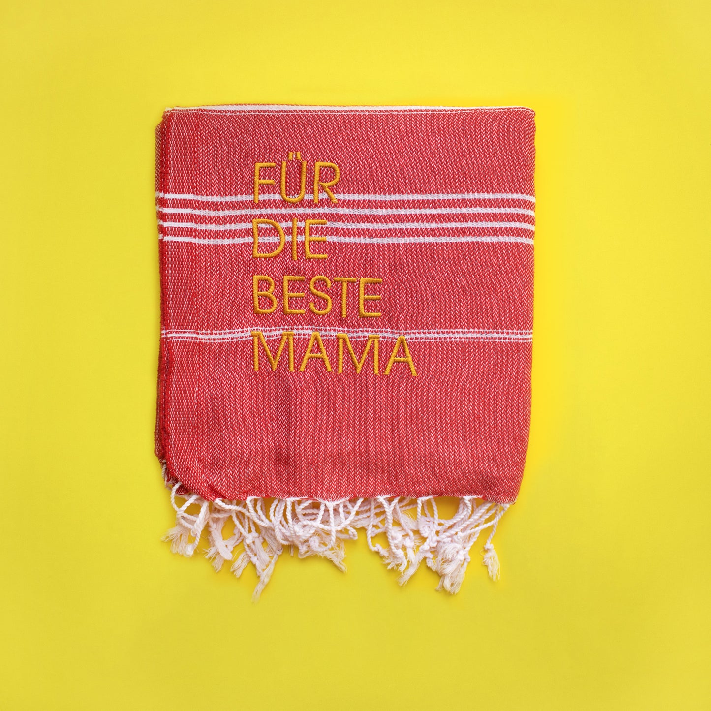 "FÜR DIE BESTE MAMA" Embroidered Hammam Towel