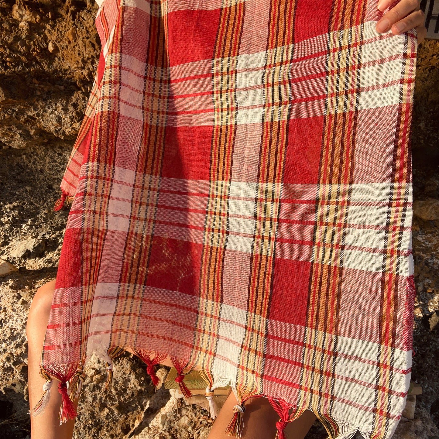 HAMAM TAMAM RED Klassisches Hamamtuch