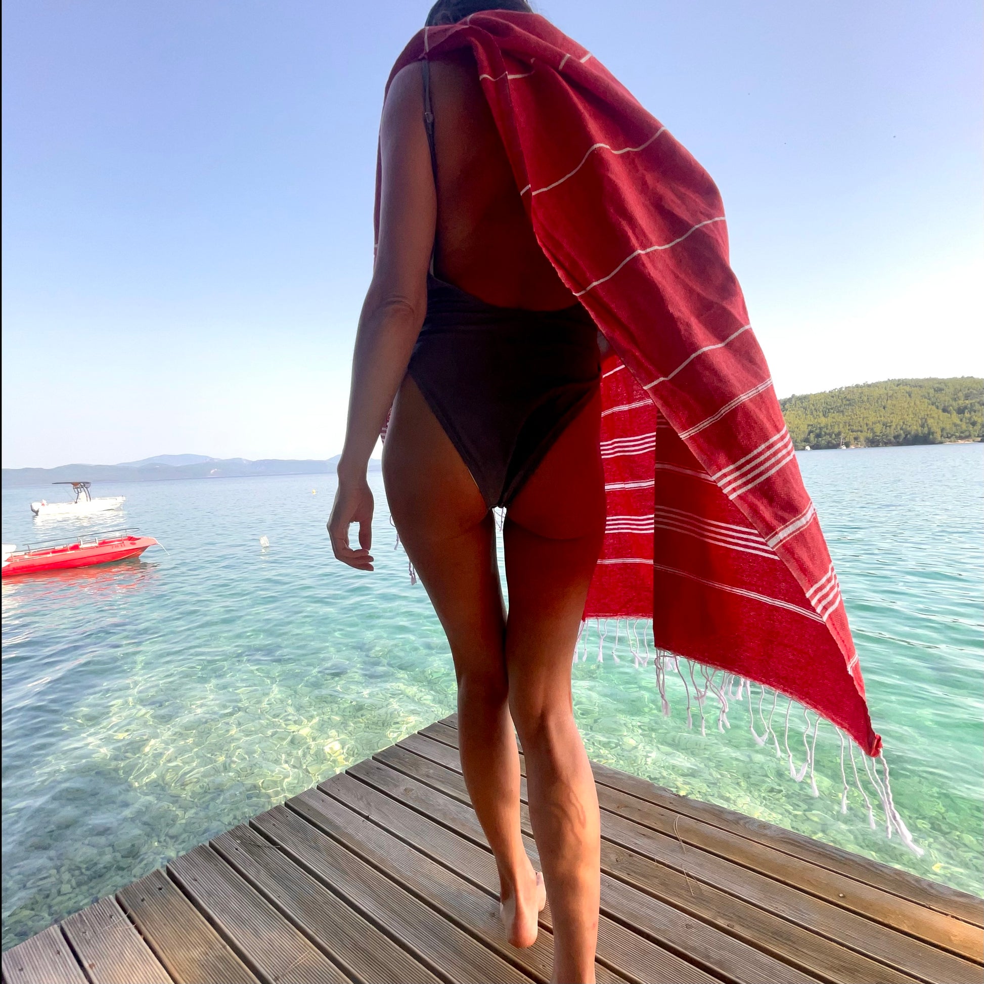 "FÜR DIE BESTE MAMA - ROT" Embroidered