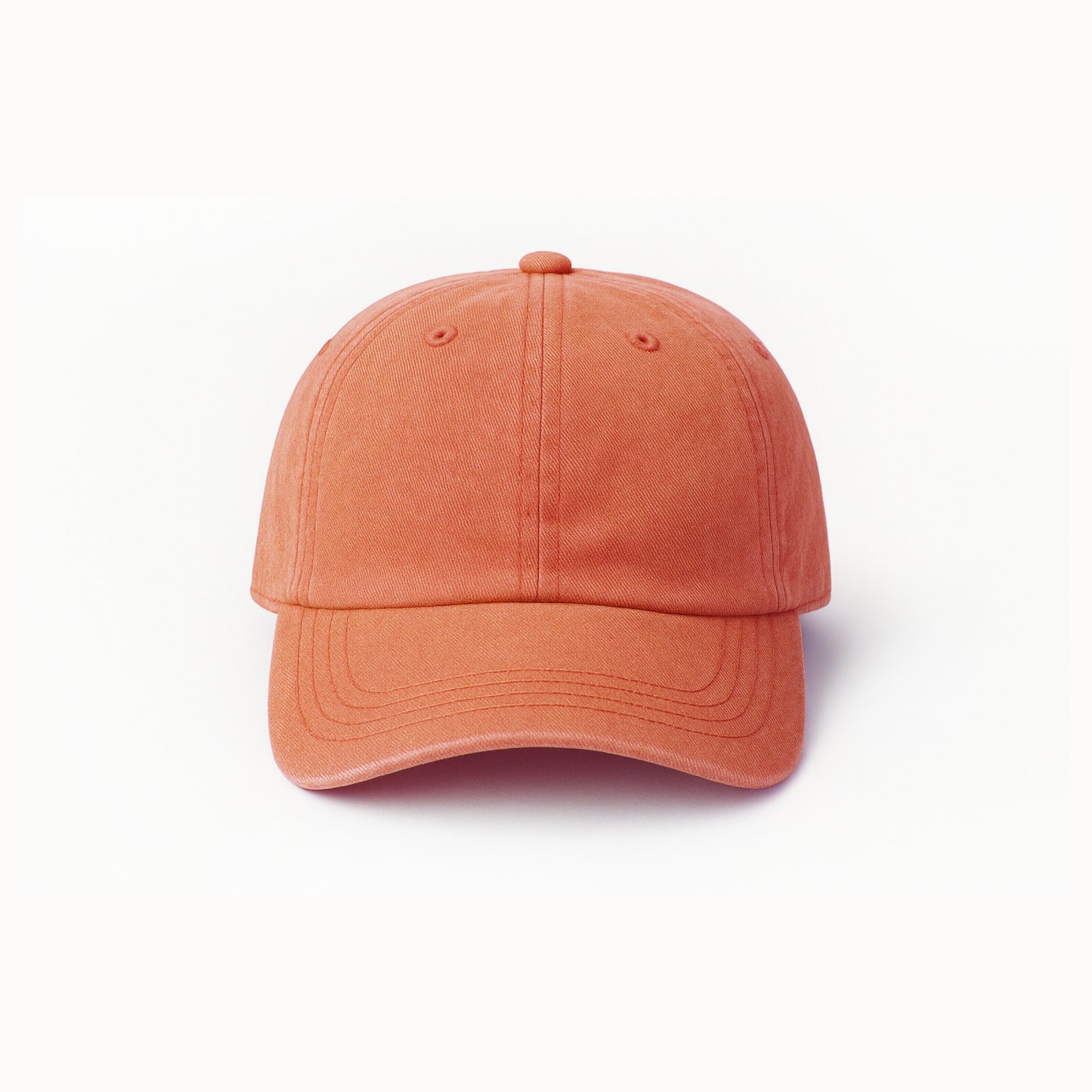 Orange Cap in Vintage Stonewashed Look