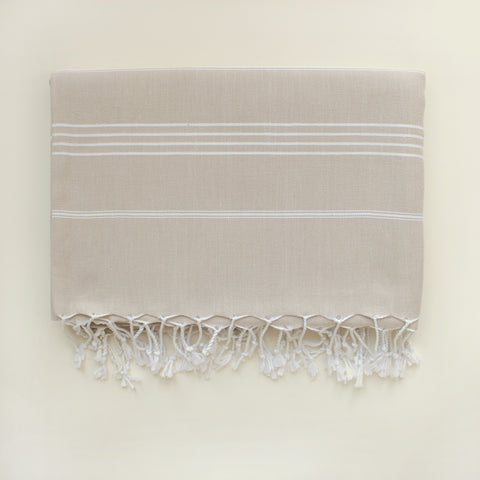 PICKIE BEIGE XXL Lightweight Organic Cotton Blanket – Perfect for Picnic, Beach & Sofa
