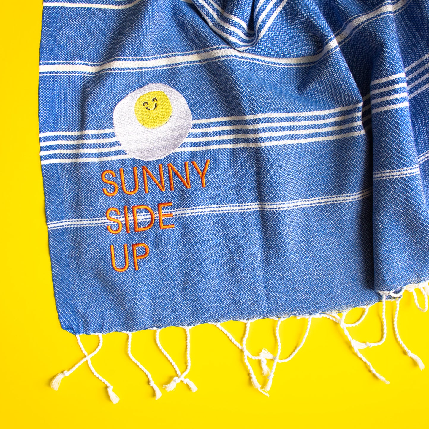"SUNNY SIDE UP" Embroidered Hammam Towel