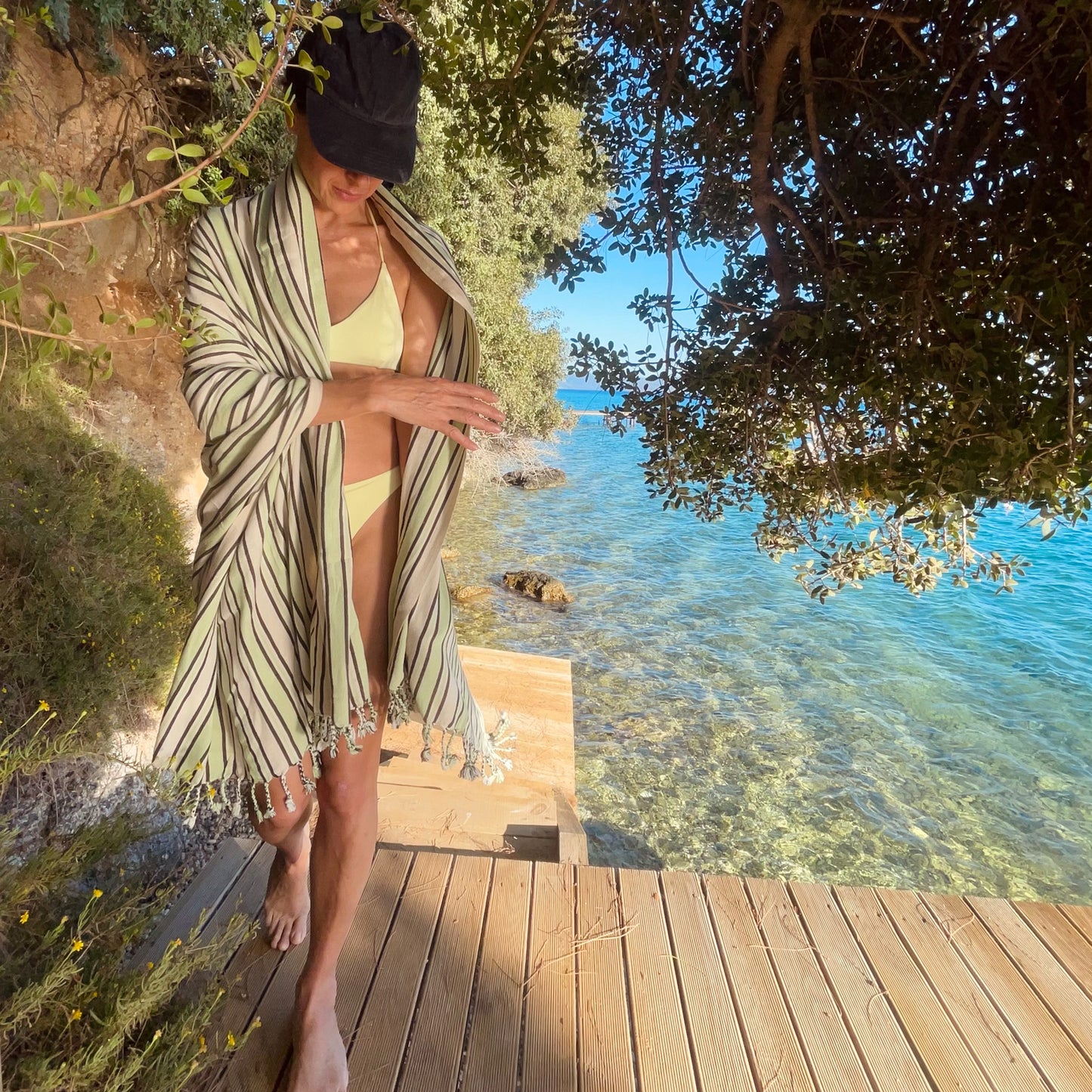 LIKE LAKE Handwoven Hammam Towel