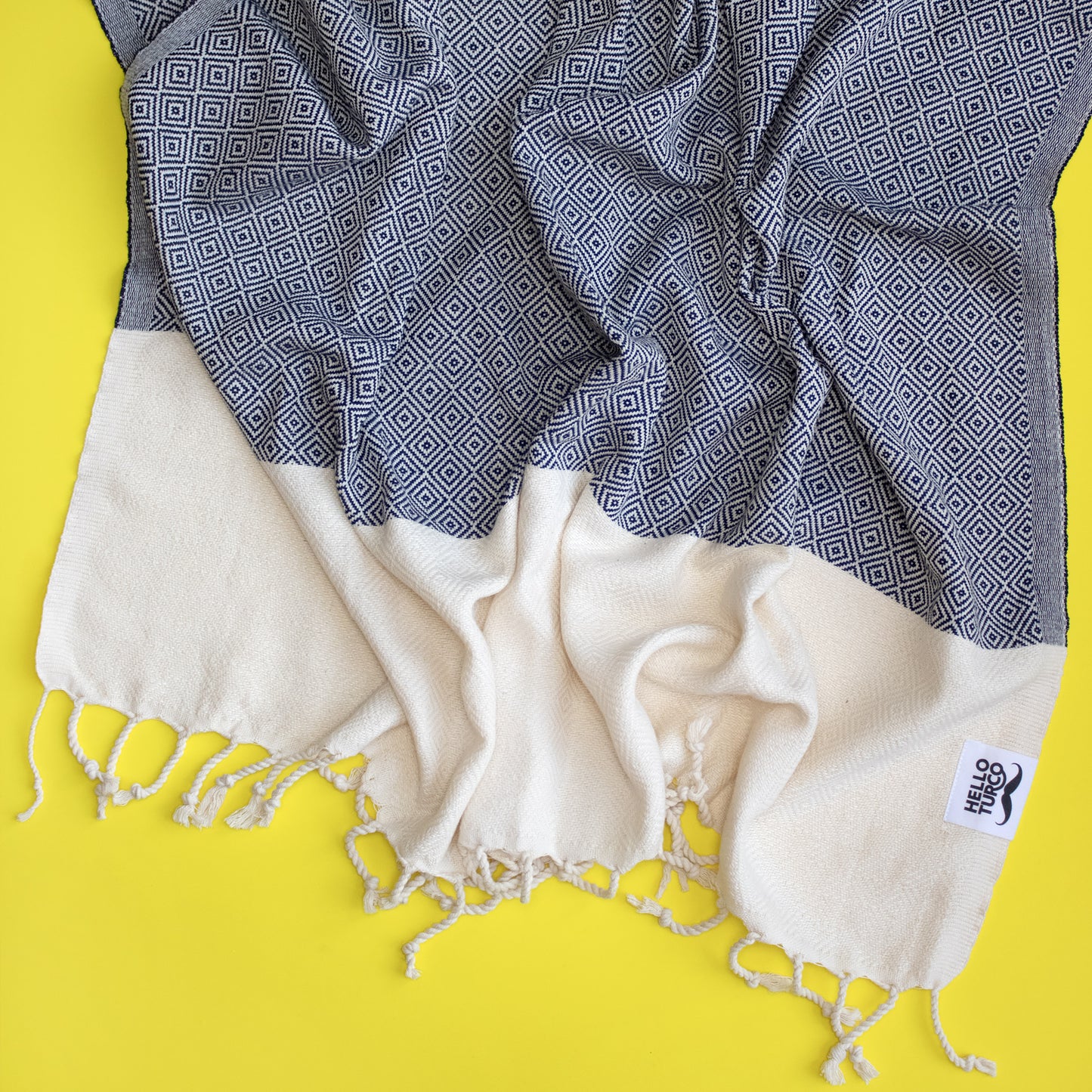 OTTO NAVY Handgewebtes Hamamtuch
