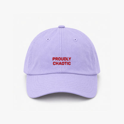 Personalisierte Lilac Cap "Proudly Chaotic" HELLO TURCO