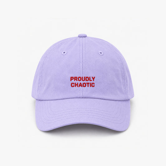 Personalisierte Lilac Cap "Proudly Chaotic" HELLO TURCO
