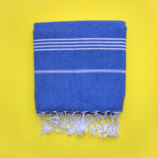 BEACH BOYS Blue Turkish Towel - Your Perfect Beach Companion