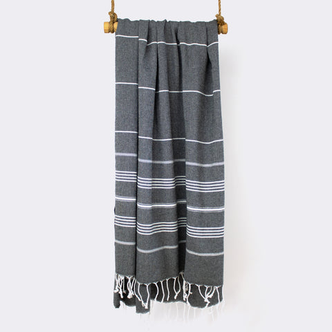 BEACH BOYS Anthracite Turkish Towel - Your Perfect Beach Companion