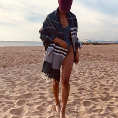 BEACH GIRLS ANTHRACITE Hamamtuch