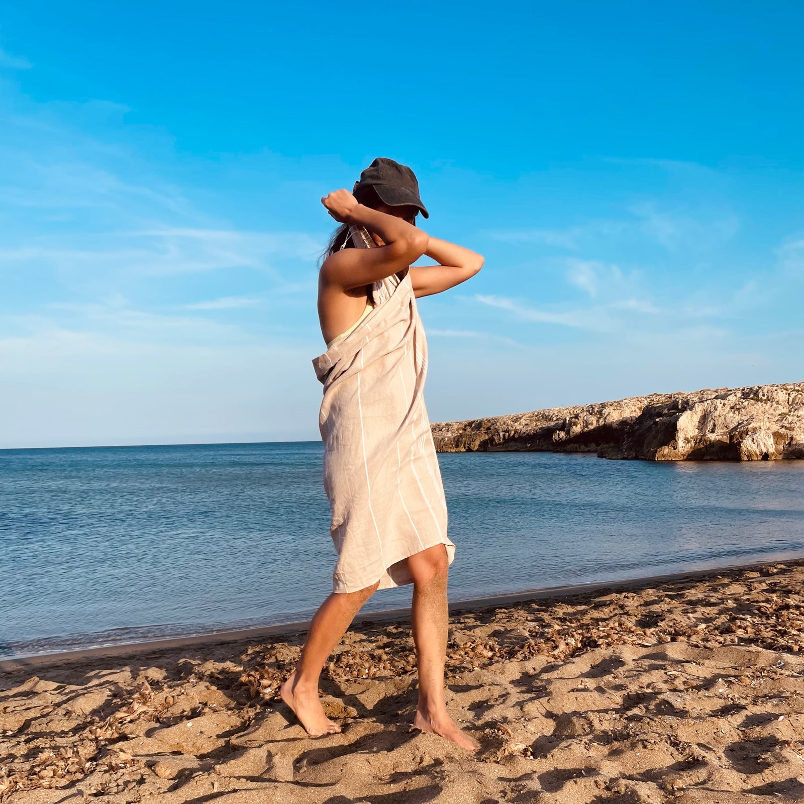 Beach Boys Beige Turkish Towel