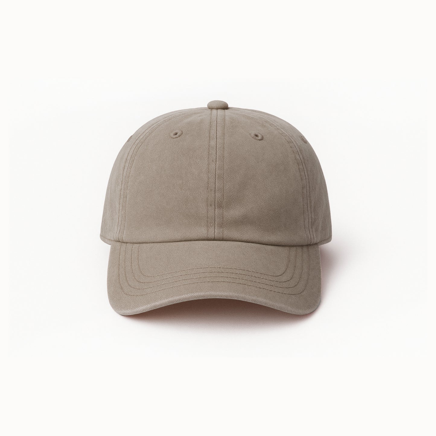 Personalized Beige Cap in Vintage Stonewashed Look