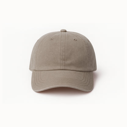 Personalized Beige Cap in Vintage Stonewashed Look