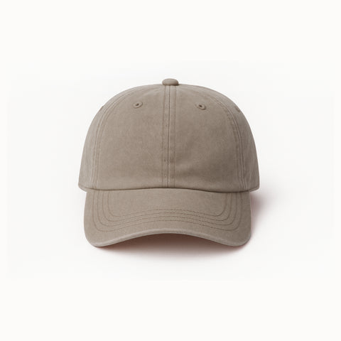 Personalized Beige Cap in Vintage Stonewashed Look