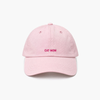 Personalisierte Light Pink Cap "Cat Mom" HELLO TURCO