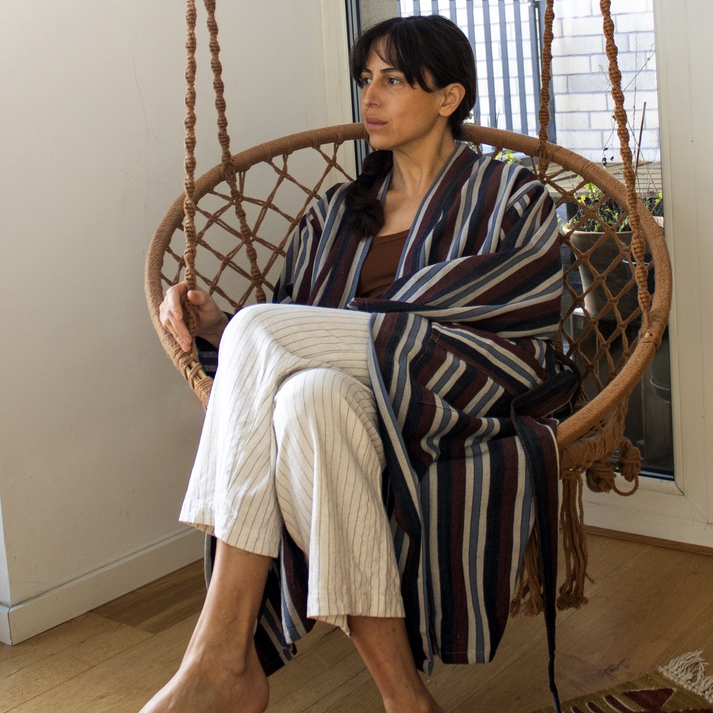 BORDO ROBE - Handwoven Robe for Luxurious Relaxation