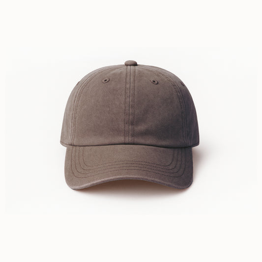 Braun Basecap im Stonewashed-Look