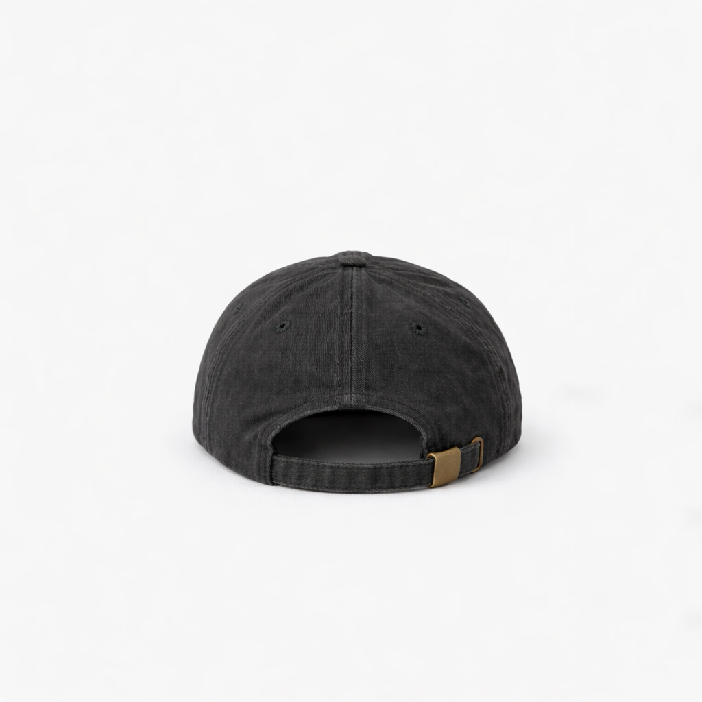 Vintage Black Stonewashed Cap HELLO TURCO