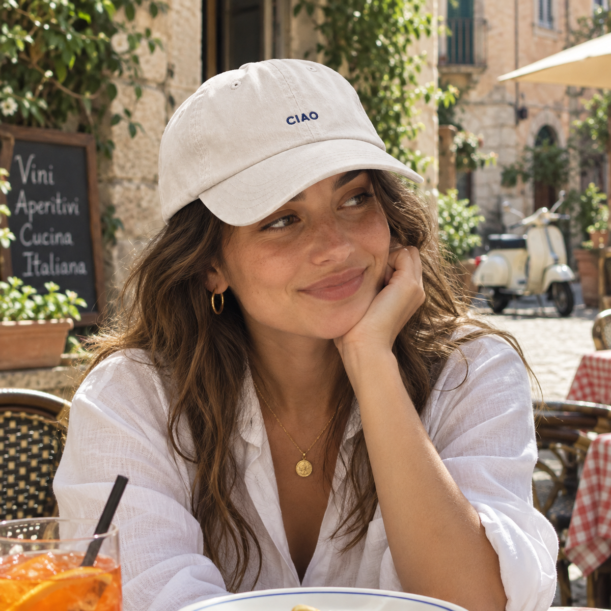 Personalisierte Offwhite Cap "Ciao" HELLO TURCO