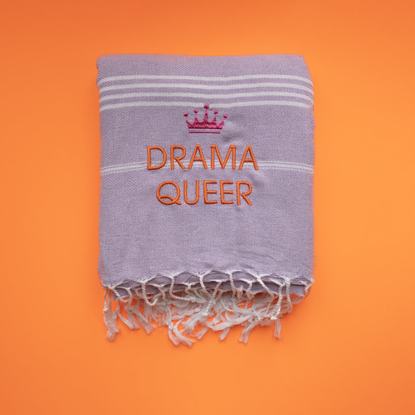 "DRAMA QUEER" Besticktes Hamamtuch