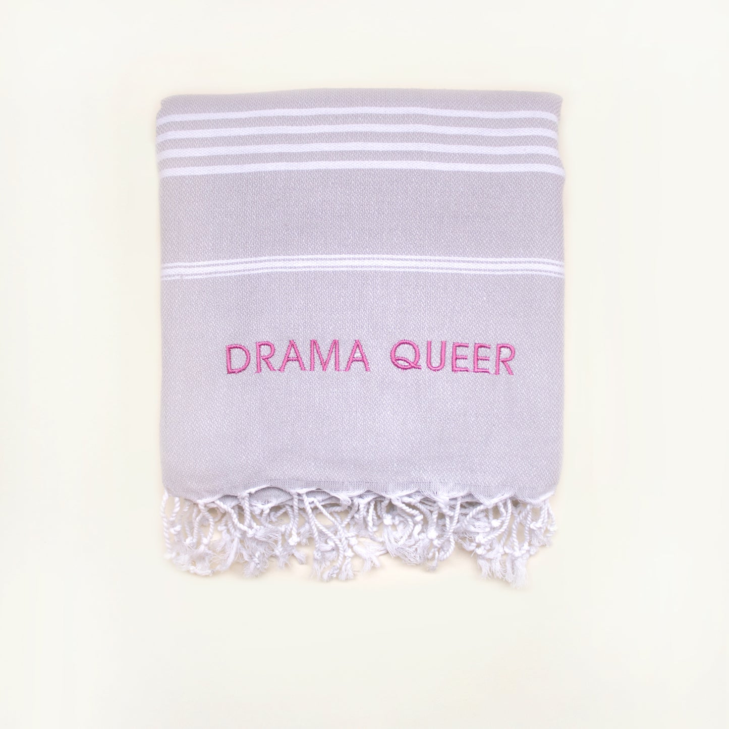 "DRAMA QUEER" Embroidered Turkish Towel