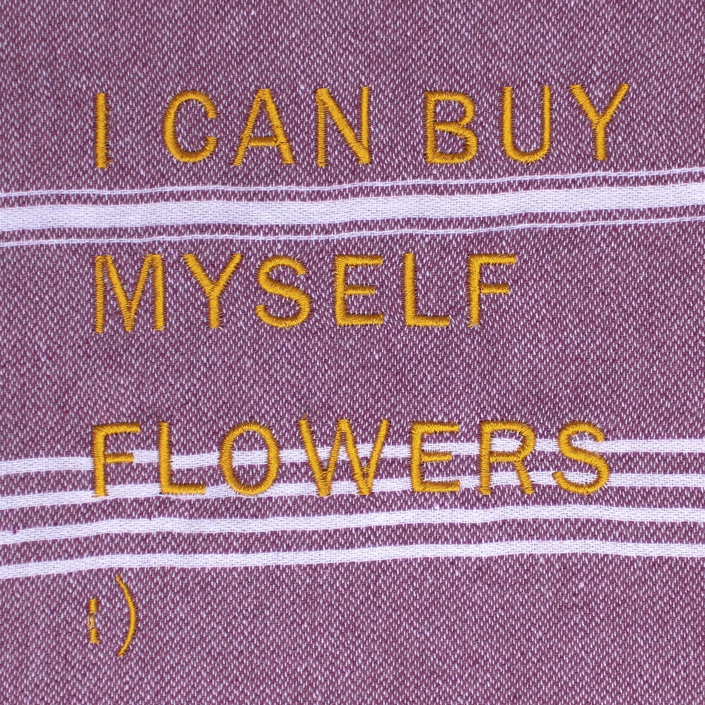 "FLOWERS" Embroidered Hammam Towel