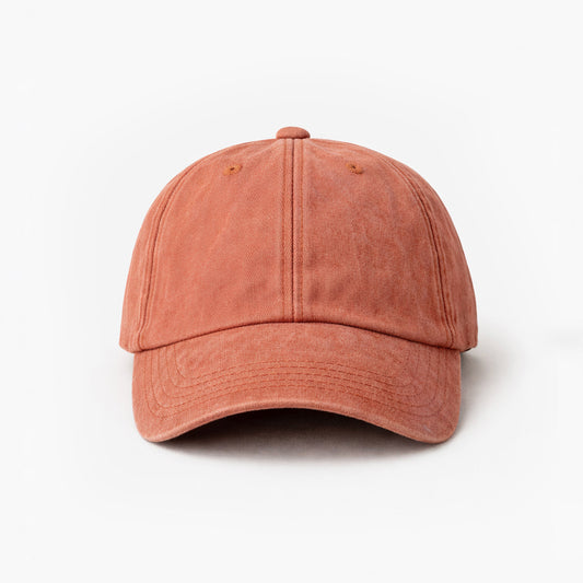 Vintage Orange Stonewashed Cap