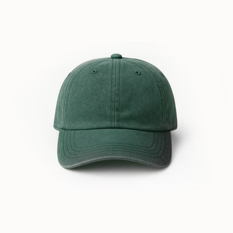 Personalized Green Cap in Vintage Stonewashed Look