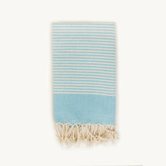 HEREKE BLUE XS Handgewebtes Hamamtuch aus BIO-Baumwolle