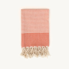 HEREKE ORANGE XS Handgewebtes Hamamtuch aus BIO-Baumwolle