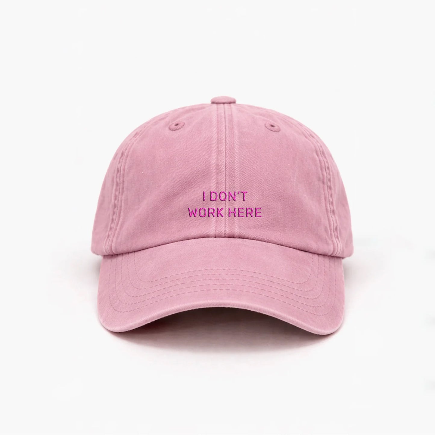 Personalisierte Vintage Dusky Rose Cap "I Don't Work Here" HELLO TURCO