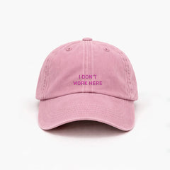 Personalisierte Vintage Light Pink Cap 