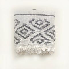 KILIM GREY Handgewebtes Hamamtuch