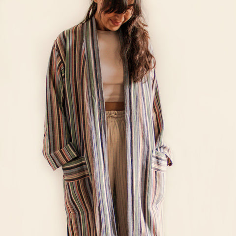 KUSUM ROBE - Handwoven Robe for Luxurious Relaxation