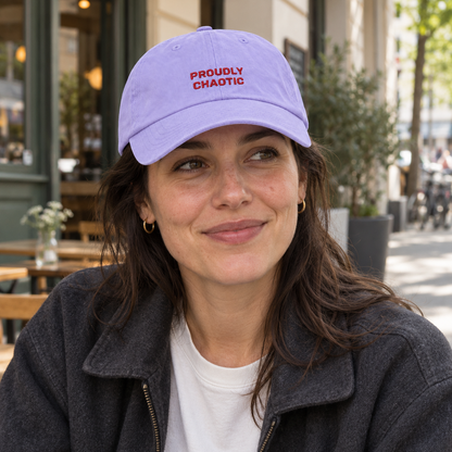 Personalisierte Lilac Cap "Proudly Chaotic" HELLO TURCO