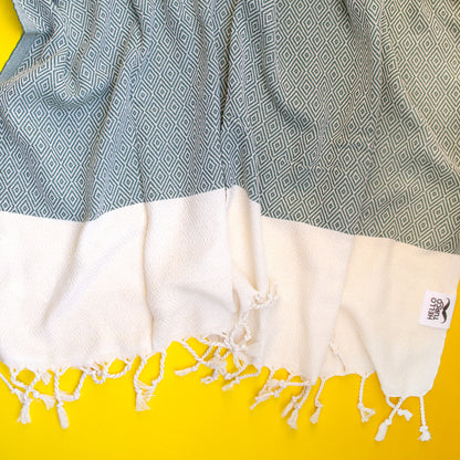 OTTO GREEN Handgewebtes Hamamtuch - HELLO TURCO