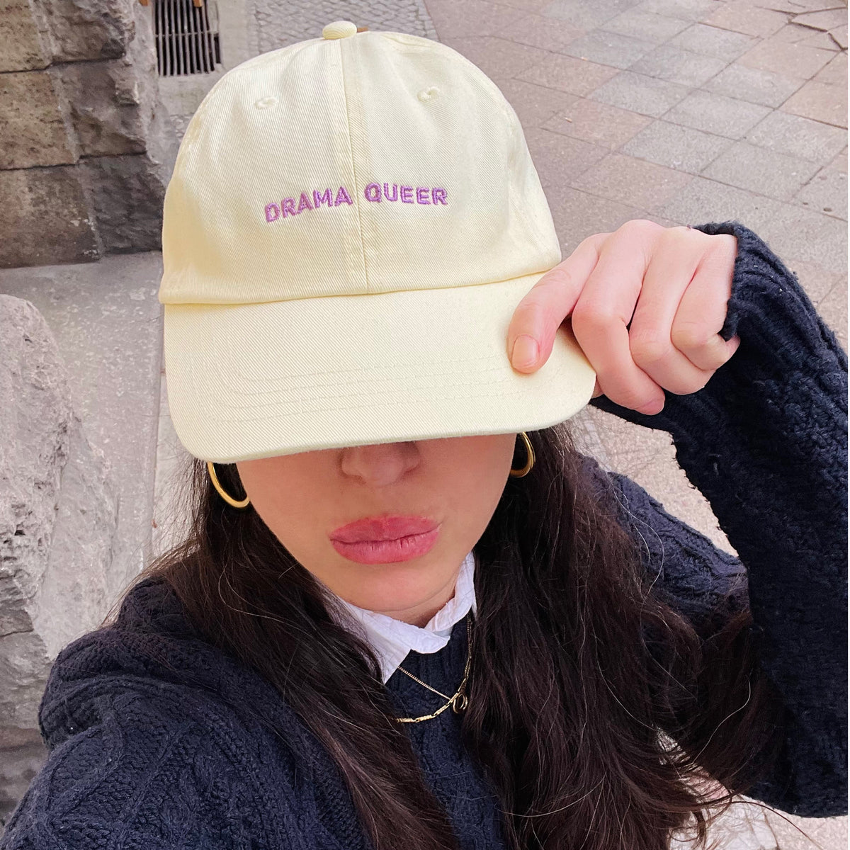 Personalisierte Yellow Cap "Drama Queer" HELLO TURCO