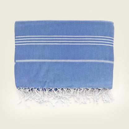 Pickie Blue Turkish Blanket - Organic
