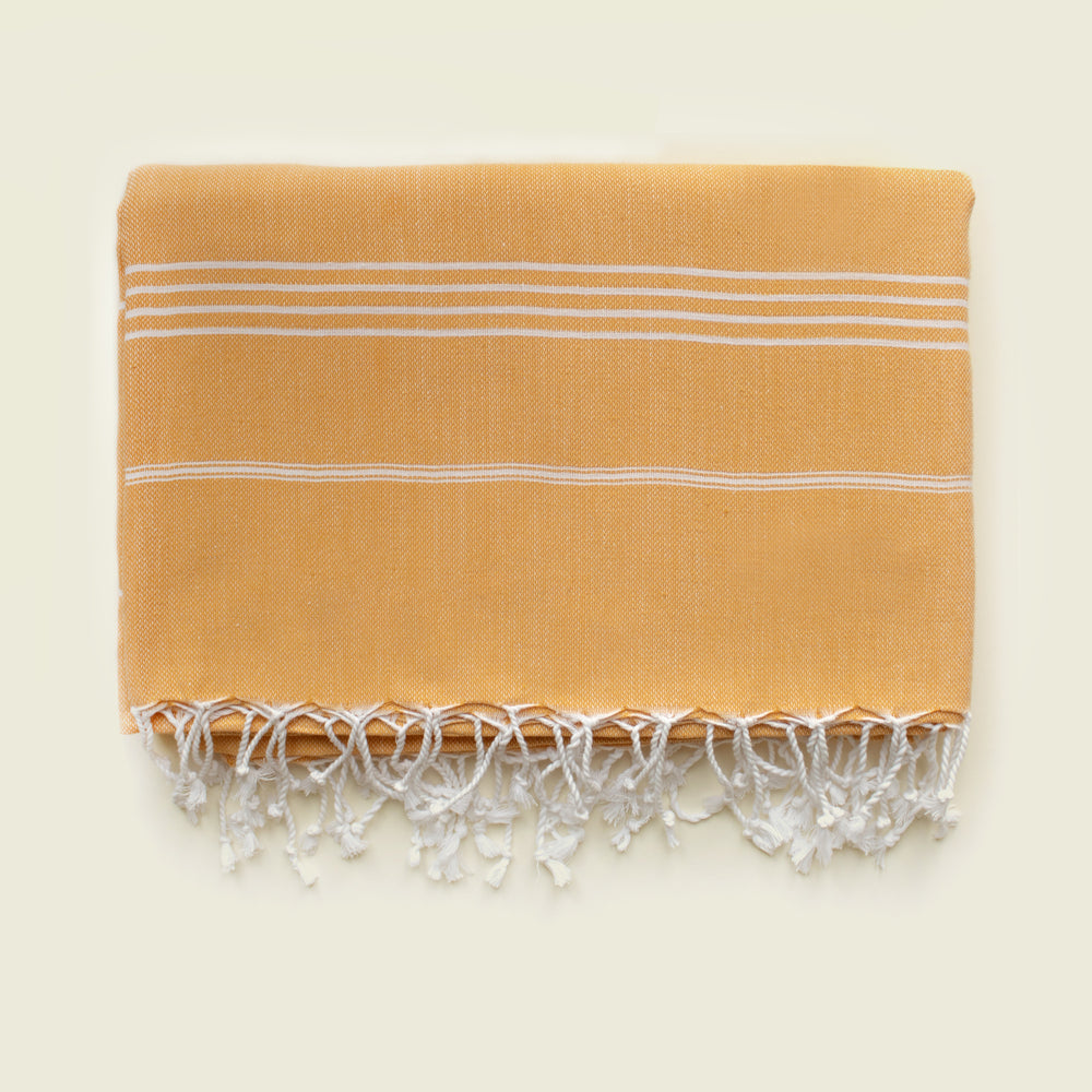 PICKIE ORANGE XXL Lightweight Organic Cotton Blanket – Perfect for Picnic, Beach & Sofa
