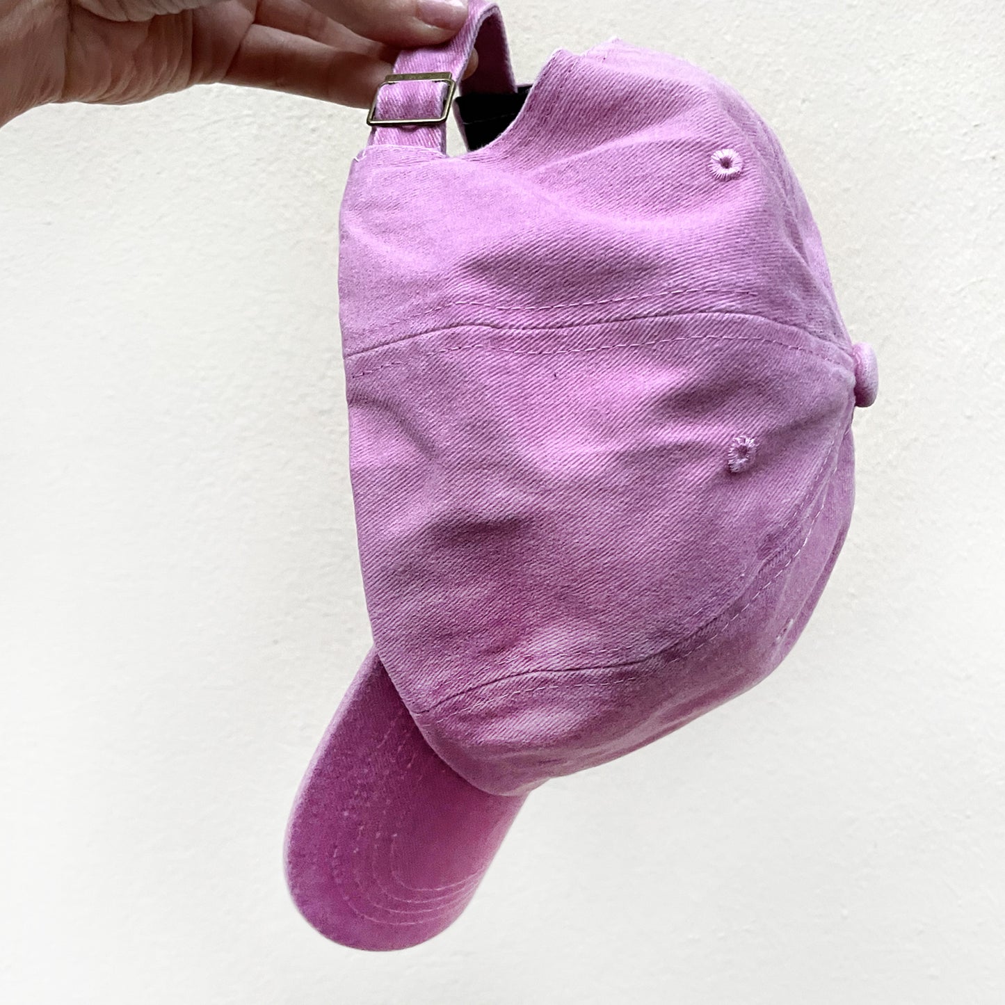 Personalized Pink Baseball Cap “HOT AS HELL” Embroidered