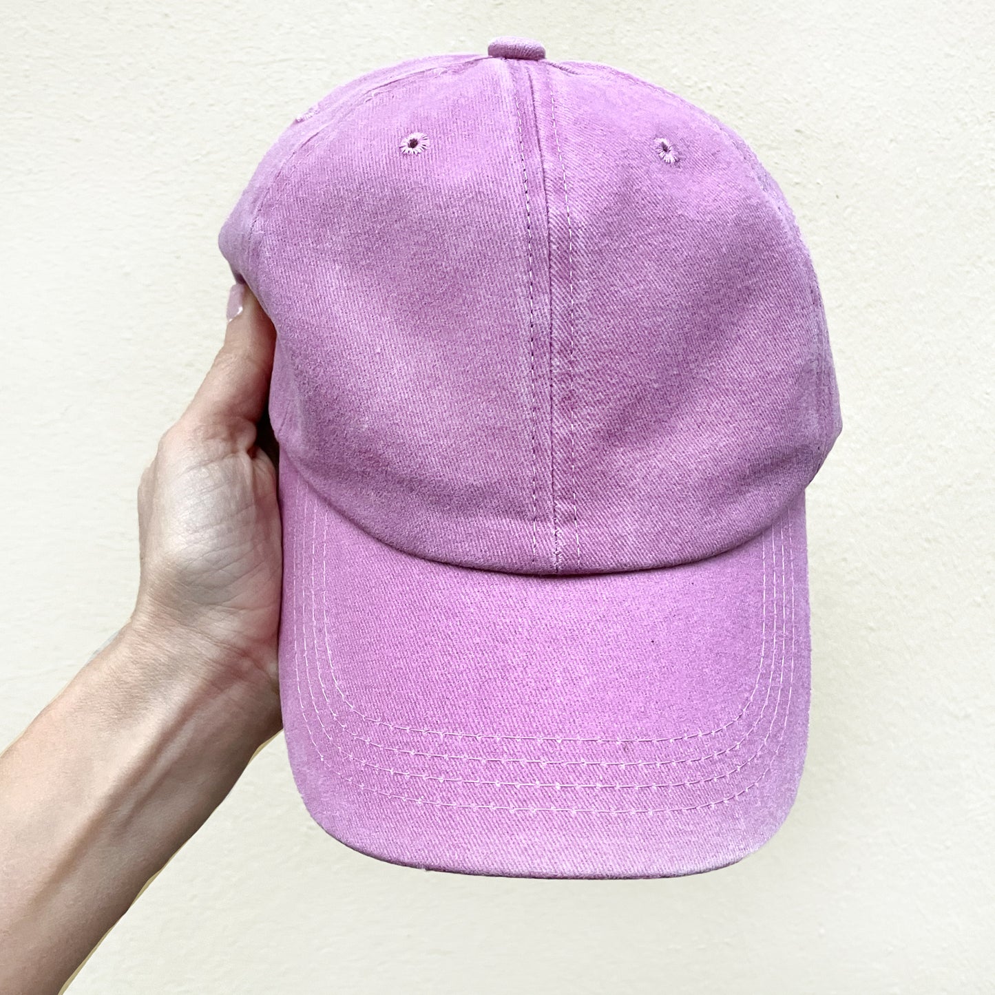 Personalized Pink Baseball Cap “HOT AS HELL” Embroidered
