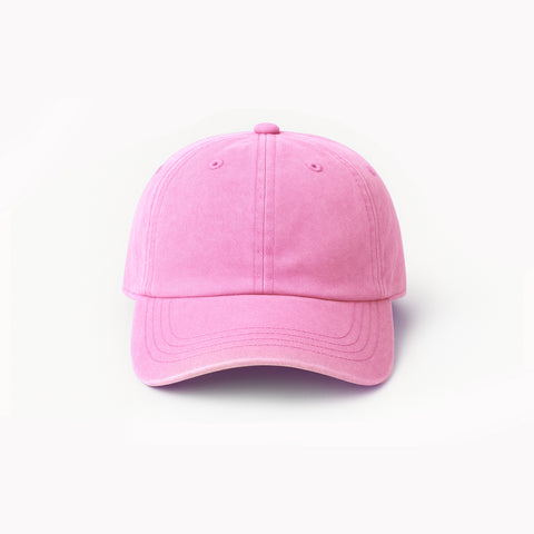 Light Pink Cap in Vintage Stonewashed Look