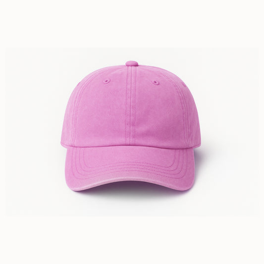 Light Pink Cap in Vintage Stonewashed Look