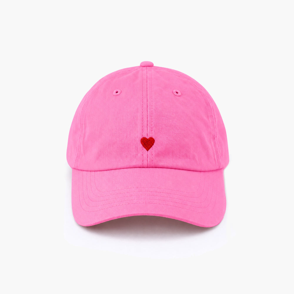 Personalisierte Pink Cap "Heart"