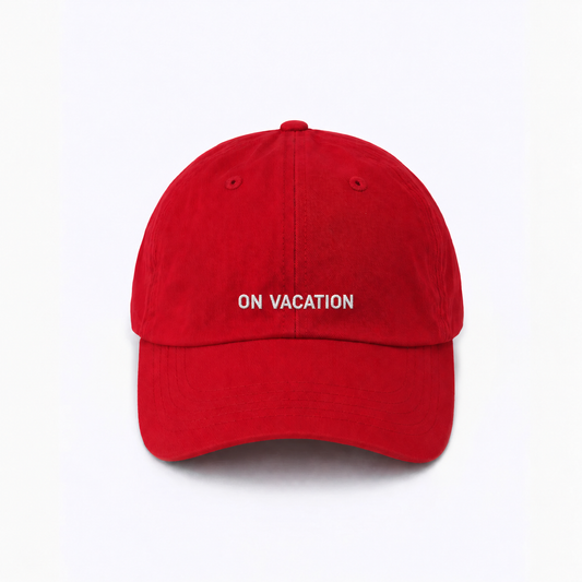 Personalisierte Red Cap "On Vacation" HELLO TURCO