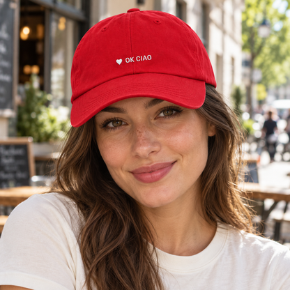 Personalisierte Red Cap "Ok Ciao" HELLO TURCO