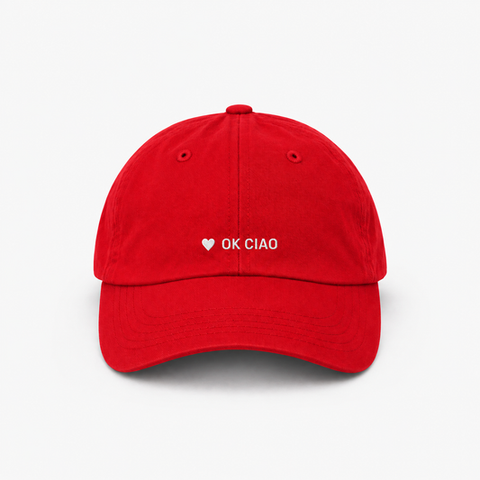 Personalisierte Red Cap "Ok Ciao" HELLO TURCO