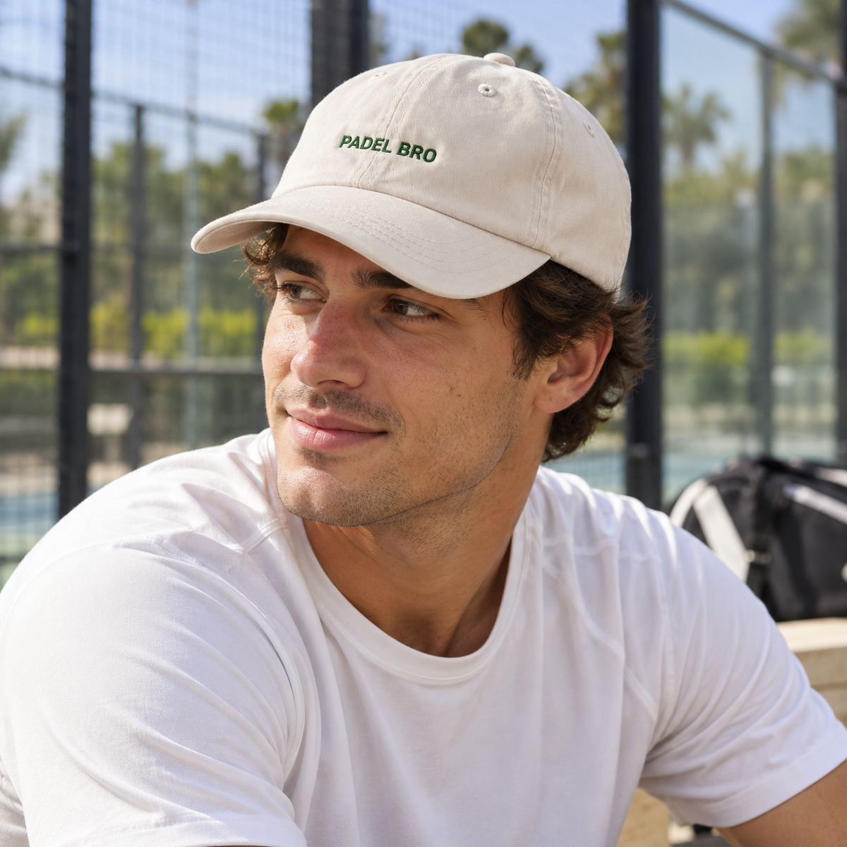 Personalisierte Offwhite Cap "Padel Bro" HELLO TURCO