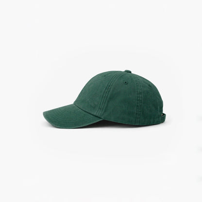 Personalisierte Vintage Forest Green Cap "No Small Talk Please"